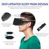 Mavogel Cotton Sleep Mask - Updated Design Light Blocking Sleep Mask, Soft and Comfortable Eye Blindfold for Men Women, Eye Mask for Sleeping/Shift Work, Includes Travel Pouch, Grey & Black view 3