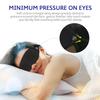 Mavogel Cotton Sleep Mask - Updated Design Light Blocking Sleep Mask, Soft and Comfortable Eye Blindfold for Men Women, Eye Mask for Sleeping/Shift Work, Includes Travel Pouch, Grey & Black view 4