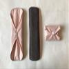 5 Pieces Charcoal Bamboo Mama Cloth/ Menstrual Pads/ Reusable Sanitary Pads (Light pink, Regular (10 inch)) view 3