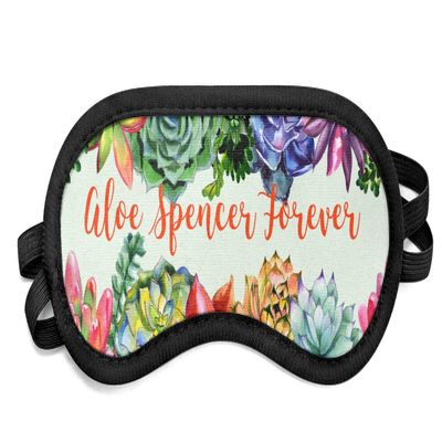 YouCustomizeIt Personalized Succulents Sleeping Eye Mask - Small