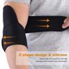 1 Pair of Sports Elbow Brace Compression Support SBR Z Shaped Elbow Arm Sleeve with Adjustable Tennis Basketball Elbow Guard Protector for Tendonitis Arthritis view 2