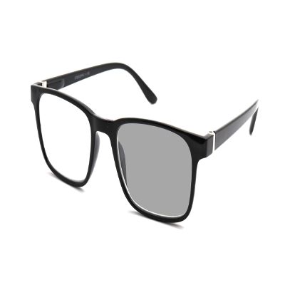 ColorViper Classic Transition Lens Photochromic Reading Glasses Spring Hinged Readers Sunglasses (B1 Shiny Black Square, 2.50)
