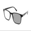 ColorViper Classic Transition Lens Photochromic Reading Glasses Spring Hinged Readers Sunglasses (B1 Shiny Black Square, 2.50) view 1