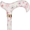 Royal RC Canes Watercolor Seashells Adjustable Designer Derby Cane  Lightweight Aluminum Walking Stick for Men and Women  Stylish HD Patterned Fashion Cane  Cool Adjustable Derby Walking Cane view 2
