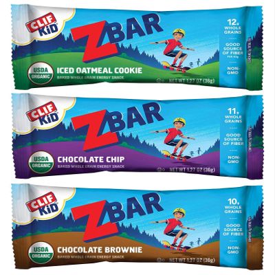 Clif Kid Organic Z Bar, Variety, 1.27 Ounce, 36 Count