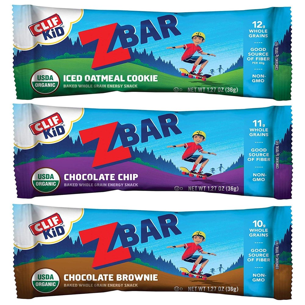Clif Kid Organic Z Bar, Variety, 1.27 Ounce, 36 Count