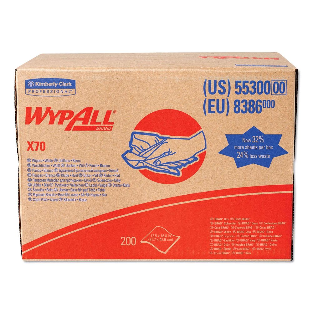 X70 Cloths, 16.8" x 12 1/2", 200/Carton