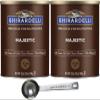 Ghirardelli Majestic Premium Cocoa Powder, 32 Ounce Can (Pack of 2) with Ghirardelli Stamped Barista Spoon view 1
