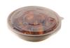150 Count - EcoQuality 29oz Round Disposable Bowls with Microwavable Lids Natural Sugarcane Bagasse Bamboo Fibers Sturdy Compostable Eco Friendly Environmental Paper Plastic Bowl Alternative Tree Free view 1
