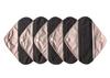 5 Pieces Charcoal Bamboo Mama Cloth/Menstrual Pads/Reusable Sanitary Pads (Light Pink, Pantyliner (8 inch)) view 1