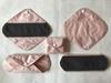 5 Pieces Charcoal Bamboo Mama Cloth/Menstrual Pads/Reusable Sanitary Pads (Light Pink, Pantyliner (8 inch)) view 4