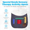 Ecovona - Special Needs Sensory Therapy Activity Apron (Adult Size) for Seniors & Adults with Dementia, Alzheimers and Special Sensory Needs | Fidget Design Improves Dexterity and Mental Stimulation view 2