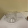 50sets 16oz. Plastic Ultra Clear Round bottom Cups with hard white lids with red star O hole is for all kinds drink (16oz new type with white lids) view 4
