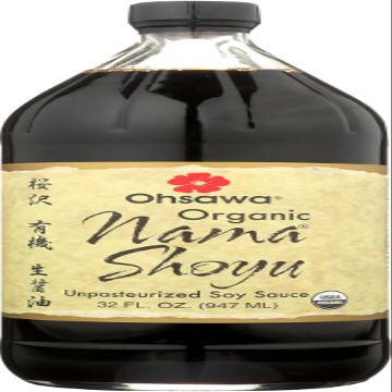 Ohsawa Nama Shoyu, Organic and Aged in 150 Year Cedar Kegs for Extra Flavor - Japanese Soy-Free Sauce, Low - Sodium, Non-GMO, Vegan, Kosher - 32 Fl Oz (2 Pack)