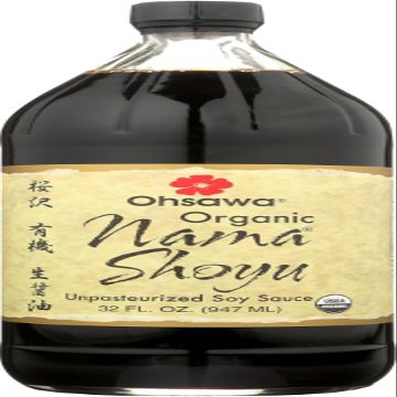 Ohsawa Nama Shoyu, Organic and Aged in 150 Year Cedar Kegs for Extra Flavor - Japanese Soy-Free Sauce, Low - Sodium, Non-GMO, Vegan, Kosher - 32 Fl Oz (2 Pack)