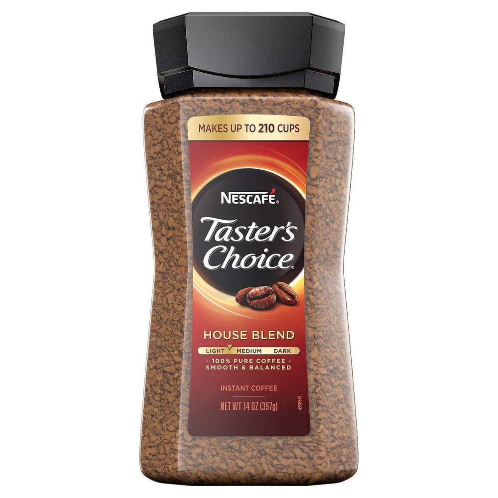 Taster's Choice Original Gourmet Instant Coffee, 14 Ounce Jar, Pack of 4