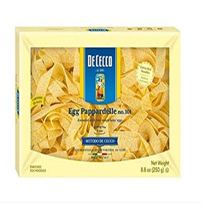 De Cecco Pasta, Egg Pappardelle, 8.8 oz (Pack of 4)