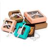 100ea - 4 X 4 X 1-3/4 Kraft Square Window Cookie Box view 2