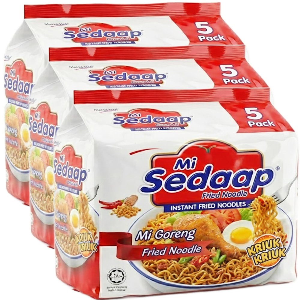 Mi Sedaap Fried Instant Noodle 3.21 oz - Pack of 15 pcs
