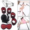 Soft Sleep Eye Mask Blindfold with Bed Strap Kit Dark Red view 3