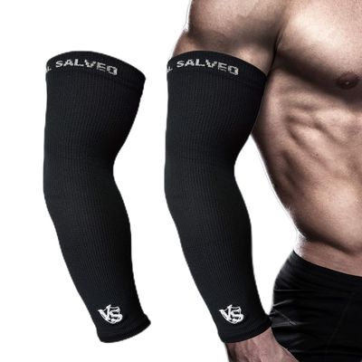 Vital Salveo- Compression Arm Sleeve (1PC) For Basketball, Baseball, Football, Volleyball.Elbow Brace For Tendonitis, Golfers Elbow, Tennis Elbow, Arthritis for Men/Women-M (1PC)