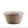 EcoQuality 500 Count 29oz Round Disposable Bowls with Microwavable Lids Natural Sugarcane Bagasse Bamboo Fibers Sturdy Compostable Eco Friendly Environmental Paper Plastic Bowl Alternative Tree Free view 4
