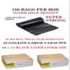 2 Box - Trash Bags, 40 - 45 gallon - (150 CountBox) (BLACK) Super High Density Rolls (Heavy Duty Liners) 300 Bags Total ( wholesale Quantity ) view 2