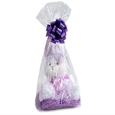 A1 Bakery Supplies 100 Pack Clear Cellophane BOPP Bags Premier (Gussett, 8 x 4 x 18)