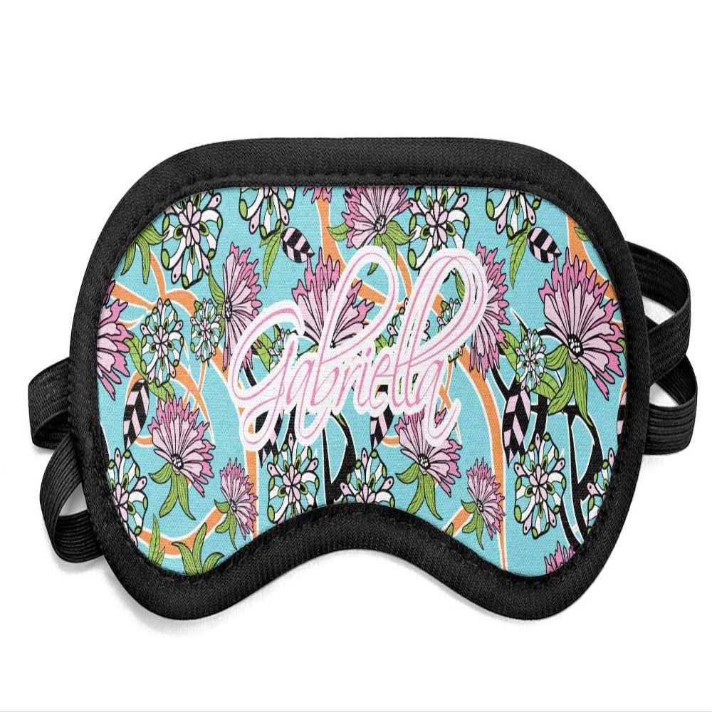 YouCustomizeIt Personalized Summer Flowers Sleeping Eye Mask - Small