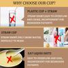 KIKIGOAL Convalescent Feeding Cup, Drinking Cup with Straw for Disabled Patient Maternity Drink Water Porridge Soup, Drinking Aids view 3