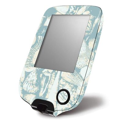 MightySkins Skin Compatible with Abbott Freestyle Libre 1 & 2 - Blue Seashells | Protective, Durable, and Unique Vinyl Decal wrap Cover | Easy to Apply, Remove, and Change Styles | Made in The USA