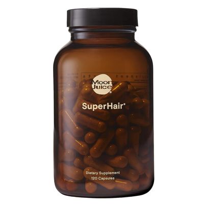 Moon Juice SuperHair Hair Growth Vitamins for Women & Men with Biotin & Saw Palmetto - Clinical Strength Multivitamin Hair Supplement for Healthier, Stronger, Thicker Hair, 120 Capsules - 30 Servings