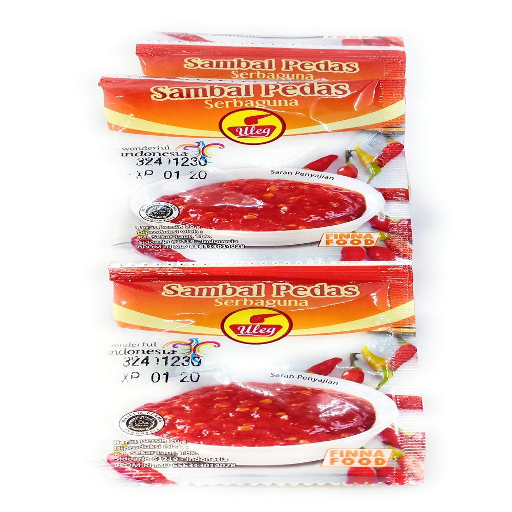 Finna Uleg Sambal Pedas Serbaguna (Chili Sauce Paste) 10-ct, 200 Gram