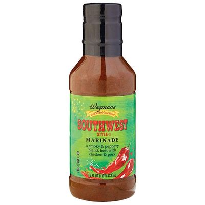 Wegmans Southwest Style Marinade - Smoky, Peppery Blend for Chicken or Pork -16 Fl Oz (2 Pack)