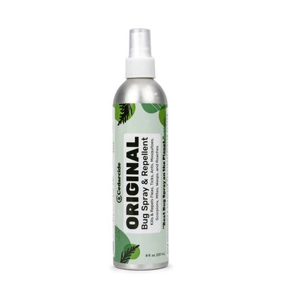 Cedarcide Original Bug Spray | Repel & Kill Fleas, Ticks, Mosquitoes, Mites, Ants & Chiggers | For use on People, Pets & Home | Natural Cedar Oil | Eco-Friendly | 8 Oz