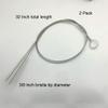 2 Pcs Cleaning Brush Bristle Tip 3/8 by 32 Inch Long - Flexible Cleaner Tool for Clean Keg, Feeding Tube, Line Tube Hose view 3