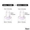 10 Pairs High Heel Protectors, Heart Shaped Glittery Clear Heel Stoppers for Women Shoes, Perfect for Outdoor Graden Party and Weddings, Pink view 2
