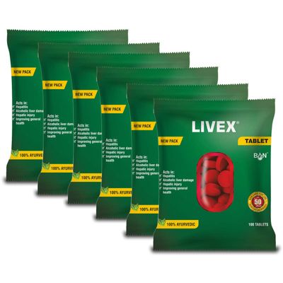 BAN Livex Tablet (100 Tablets) - Pack of 6
