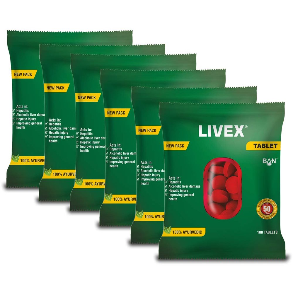 BAN Livex Tablet (100 Tablets) - Pack of 6