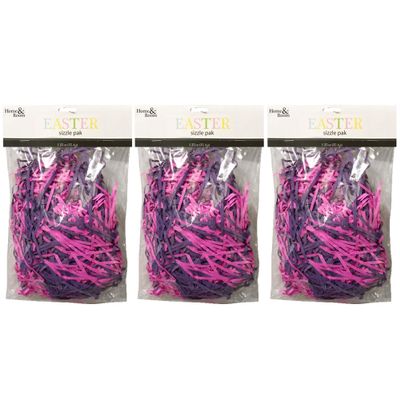 Brite Star 1.25oz Easter Paper Grass, Pink/Purple(Set of 3)