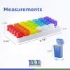 GMS Group Medical Supply, LLC Monthly Pill Organizer - 31 Day Pop Out Pill Pods for Supplements, Vitamins & Medications - Ideal for Daily Use & Travel - Rainbow view 4