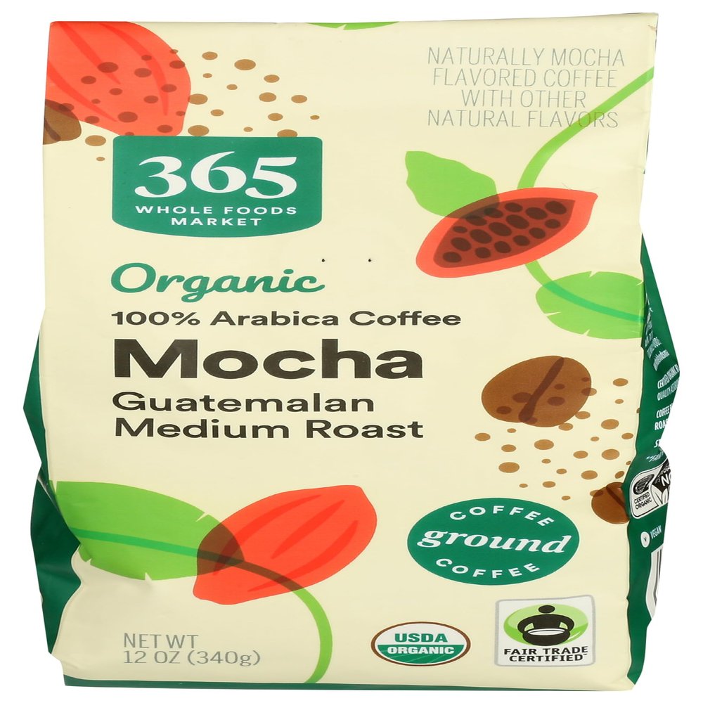 365 by Whole Foods Market, Organic Mocha Ground Coffee, 12 Ounce