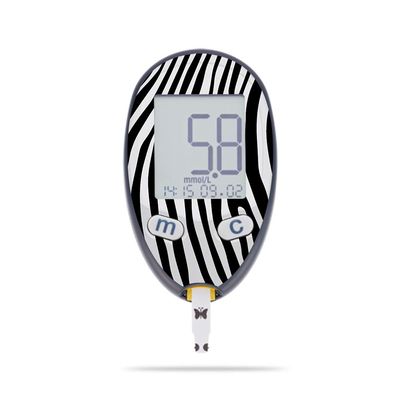 MightySkins Skin Compatible with Abbott Freestyle Freedom Lite - Black Zebra | Protective, Durable, and Unique Vinyl Decal wrap Cover | Easy to Apply, Remove, and Change Styles | Made in The USA