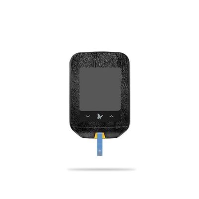 MightySkins Skin Compatible with Abbott Freestyle Precision Neo - Black Leather | Protective, Durable, and Unique Vinyl Decal wrap Cover | Easy to Apply, Remove, and Change Styles | Made in The USA