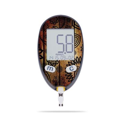 MightySkins Skin Compatible with Abbott Freestyle Freedom Lite - Wooden Floral | Protective, Durable, and Unique Vinyl Decal wrap Cover | Easy to Apply, Remove, and Change Styles | Made in The USA