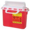 BD Patient Room Sharps Collector, 2 & 3 Gallon, Next Generation, Counter Balanced Door, Red 305436 view 1
