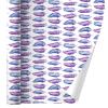 GRAPHICS & MORE Painterly Feathers Pattern Gift Wrap Wrapping Paper Rolls view 1