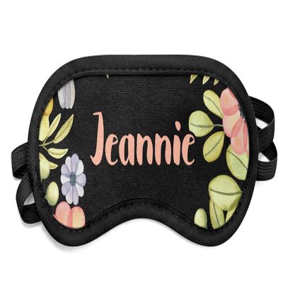 YouCustomizeIt Personalized Boho Floral Sleeping Eye Mask - Small