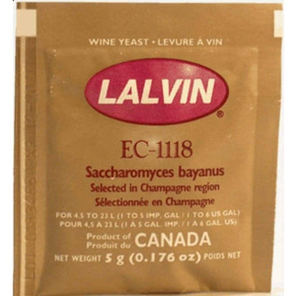 Lalvin ICV K1 V1116 Yeast White Wine 5g Sachet Homebrew Wine Making 4.5L-23L