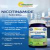 aSquared Nutrition Nicotinamide with Resveratrol - 120 Veggie Capsules - Vitamin B3 500mg (Niacinamide Flush Free) - Supplement Pills to Support NAD, Skin Cell Health & Energy view 2